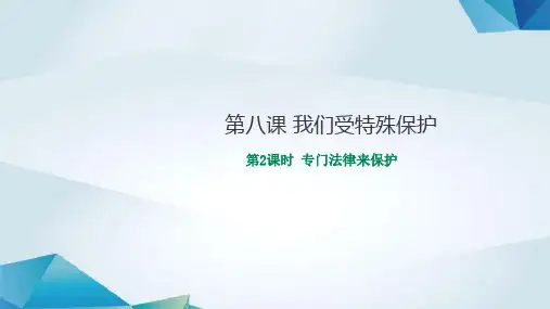 部编版六年级道德与法治8.2《专门法律来保护》PPT课件(共15页)