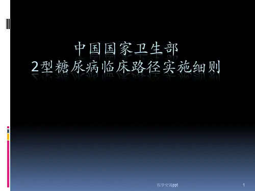 2型糖尿病临床路径