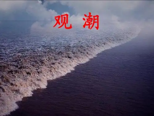 第一课  《观潮》课件