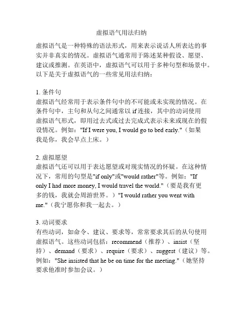 虚拟语气用法归纳