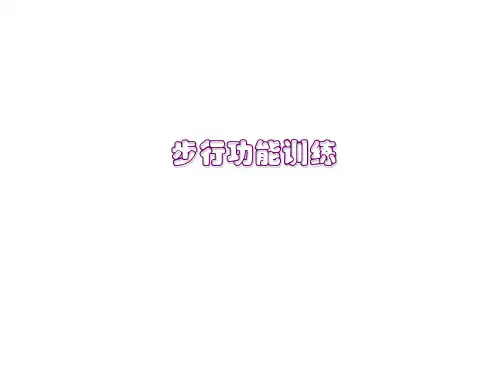 步行功能训练PPT课件