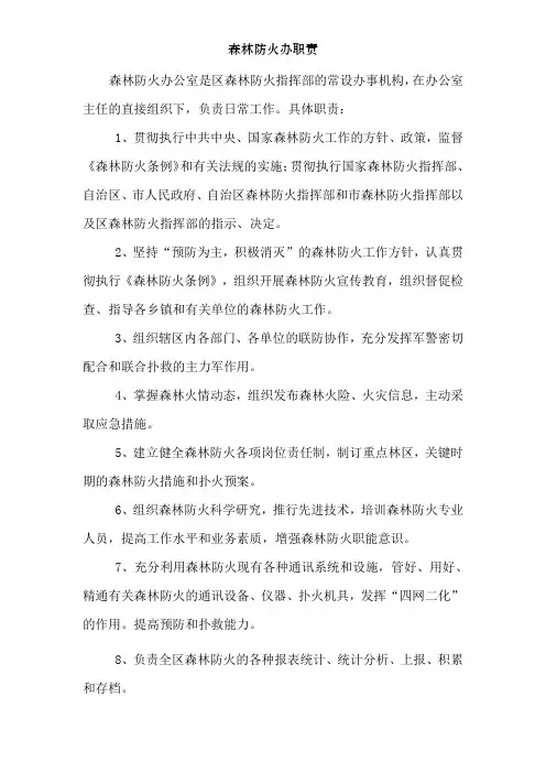 森林防火办职责[001]