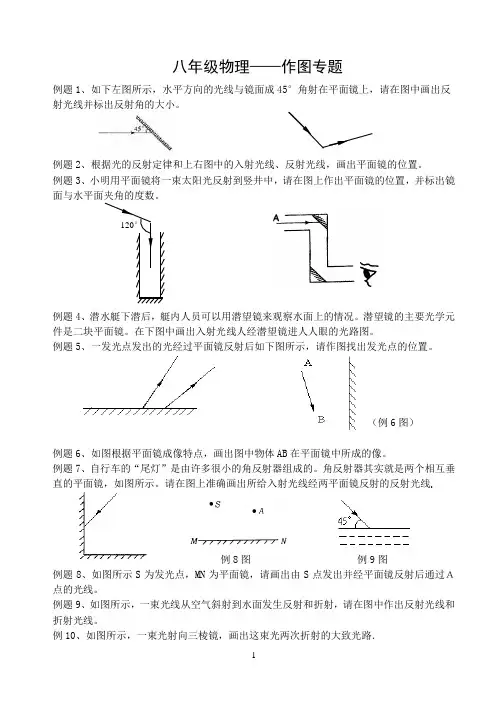 初中八、九年级物理作图大全