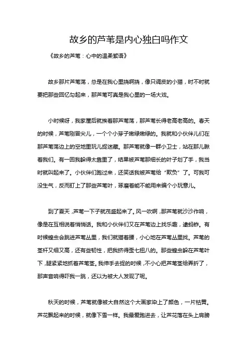 故乡的芦苇是内心独白吗作文