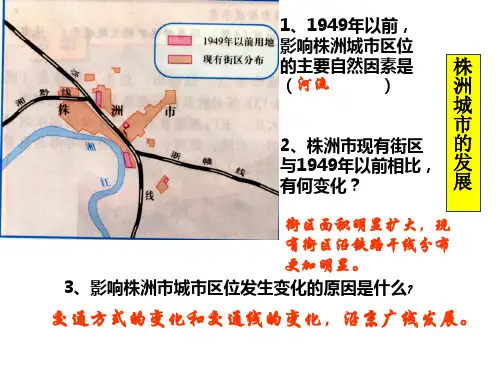 交通方式和布局变化对聚落形态的影响