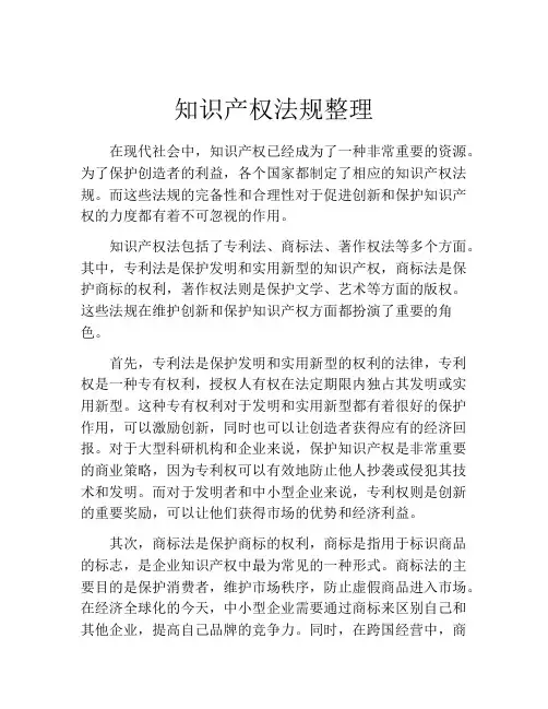 知识产权法规整理