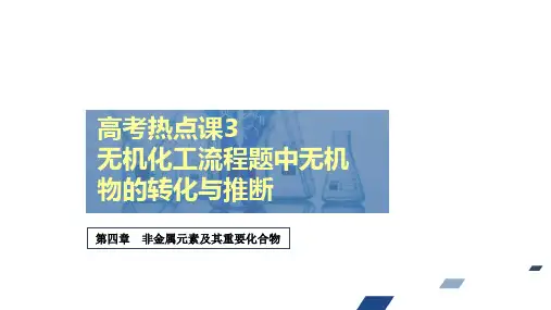 高考热点课无机化工流程题中无机物的转化与推断课件高考化学创新复习PPT