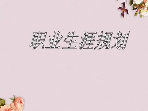 个人职业生涯规划管理(ppt 71页)