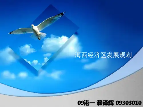 海西经济区发展规划PPT