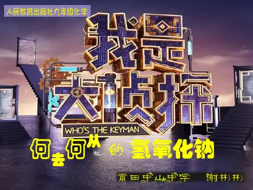 课题1 生活中常见的盐