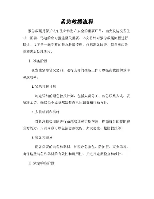 紧急救援流程