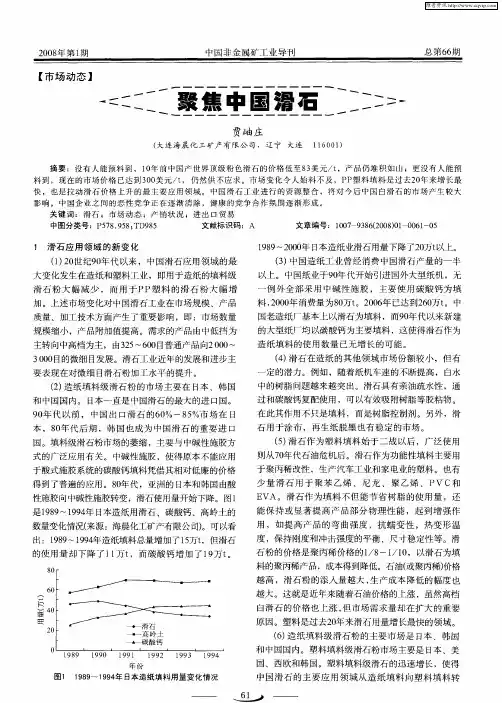 聚焦中国滑石