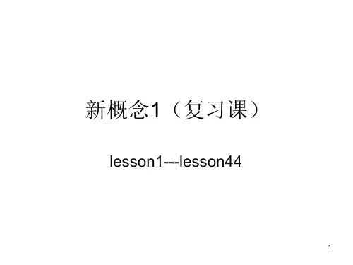 新概念1复习课ppt课件