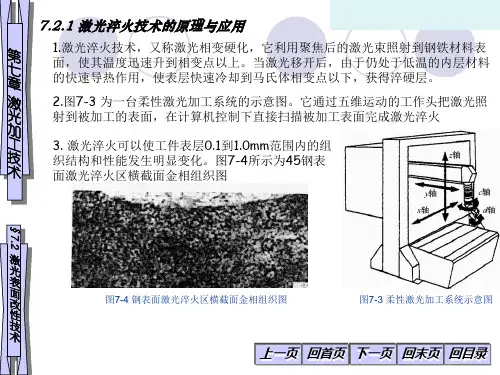 激光淬火技术的原理与应用
