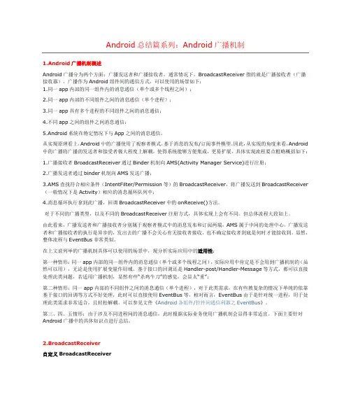 Android总结篇系列：Android广播机制===