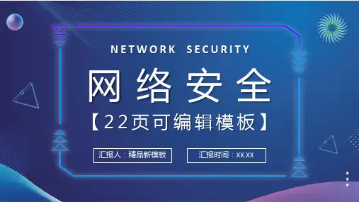 互联网计算机网络安全防护毕业论文答辩PPT优质模板