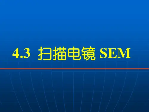 4.3-扫描电镜(SEM)
