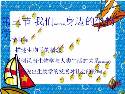 七年级生物上册 1.1.3 我们身边的生物学课件1