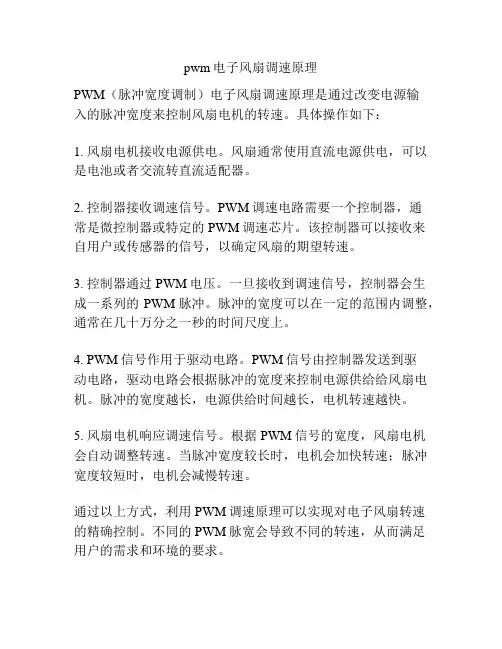 pwm电子风扇调速原理