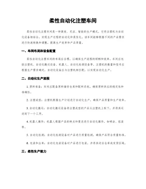 柔性自动化注塑车间
