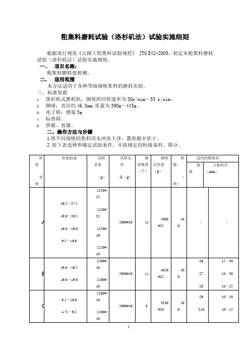 19.1粗集料磨耗试验(洛杉矶法)试验