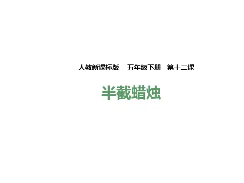 五年级下册语文课件-12. 半截蜡烛  l   人教新课标 (共36张PPT)