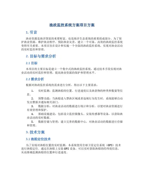 渔政监控系统方案项目方案