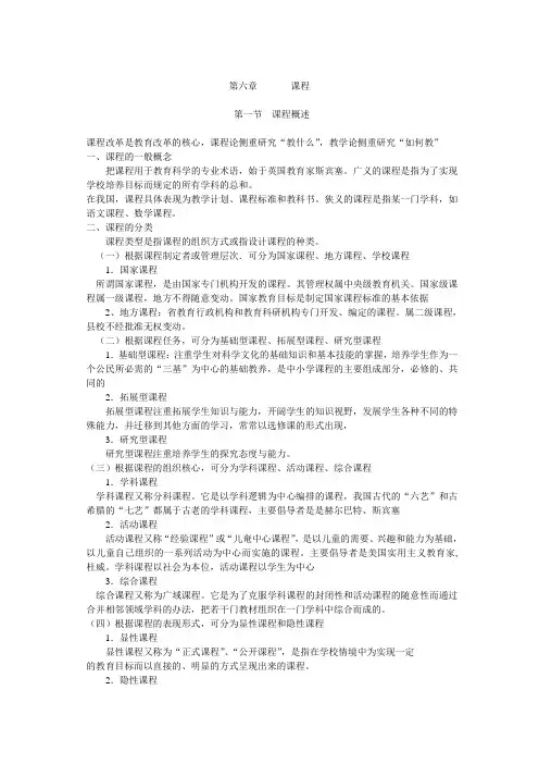 教育学第六章