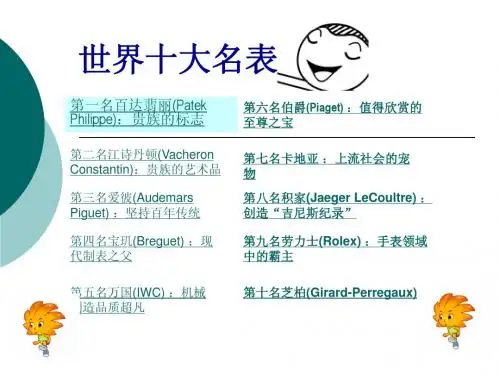 世界十大名表