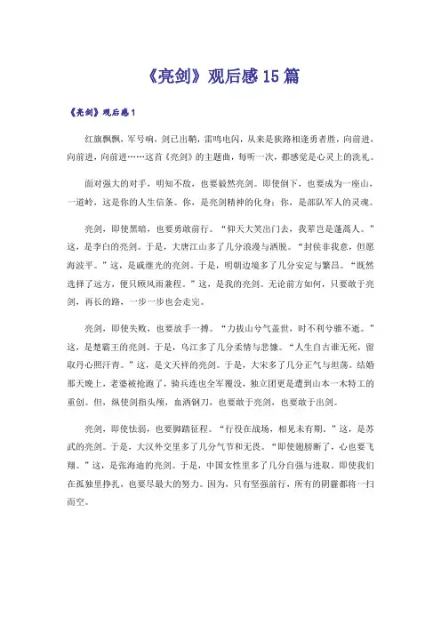 《亮剑》观后感15篇_1