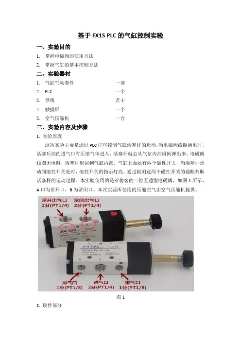 基于FX1S PLC的气缸控制实验[4页]