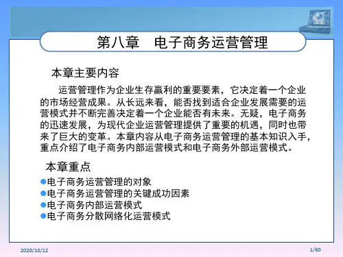 电子商务运营管理