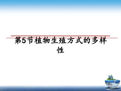 最新第5节植物生殖方式的多样性PPT课件