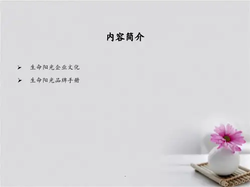 生命阳光企业文化及品牌手册