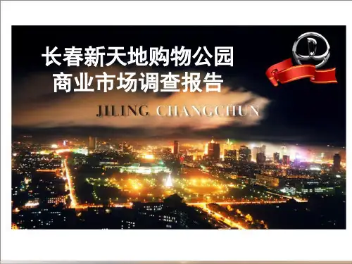 长春新天地商业市场调查