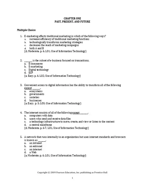 Strauss_5e_TIF_01网络营销英文版习题