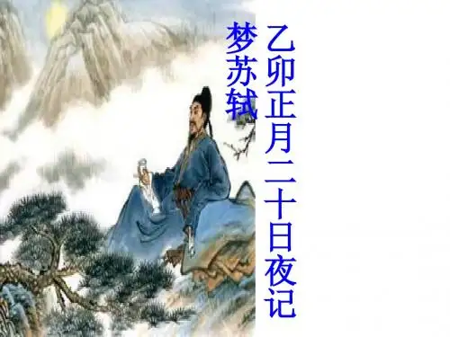江城子·十年生死两茫茫ppt9