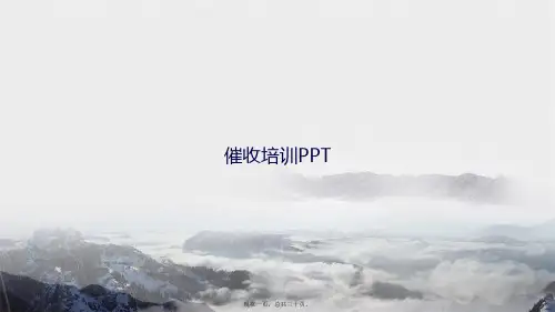催收培训讲课文档