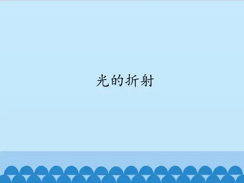 首师大版五年级下册科学课件光的折射(共12张PPT)