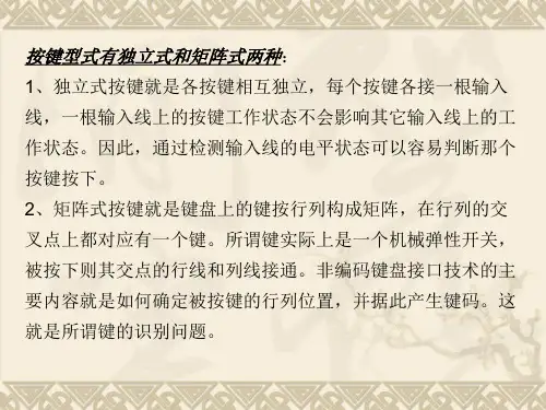 键盘显示器及功率接口