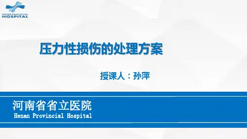 压力性损伤的处理方案PPT课件