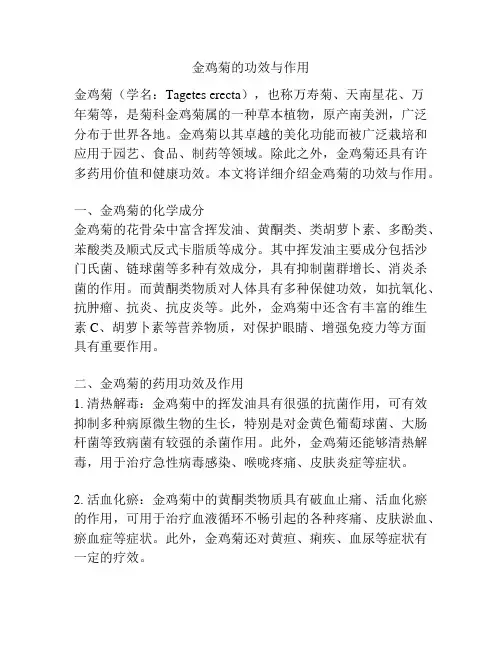 金鸡菊的功效与作用