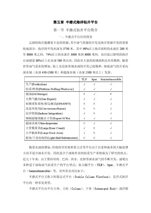 第七章 半潜式海洋钻井平台