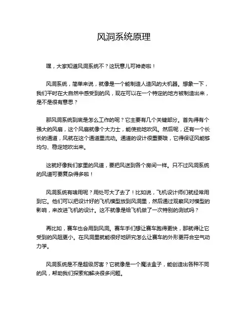 风洞系统原理