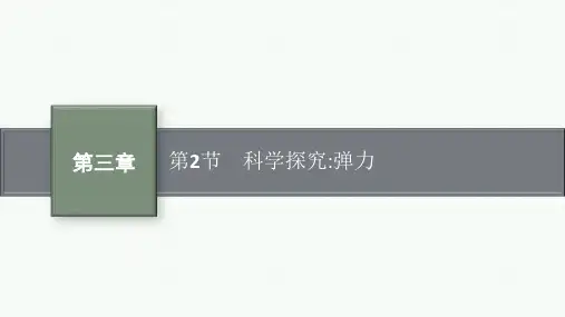 鲁科版高中物理必修第一册精品课件 第3章 相互作用 第2节 科学探究：弹力