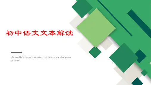 初中语文文本解读
