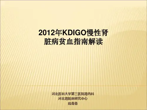 2012年kdigo贫血指南上