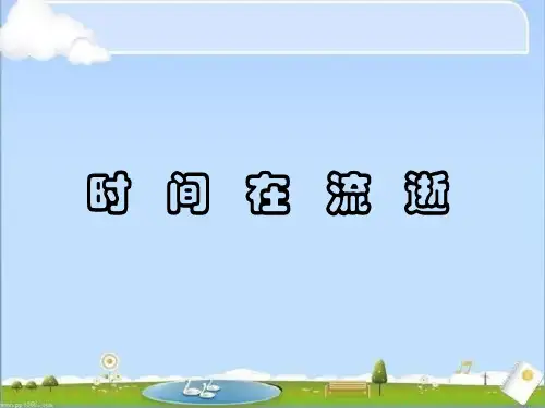 《时间在流逝》优秀课件