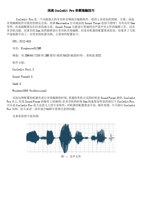 002浅谈Cooledit Pro音频混编技巧