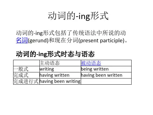 动词的-ing形式